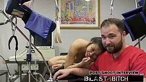 raya nguyen SUCKS THAT DICK twice then bends over for doctors doggystyle pounding!