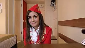 Air Hostess Anina Silk's Skinny Ass Takes Huge Bbc Creampie Pov Bareback From Neighbor