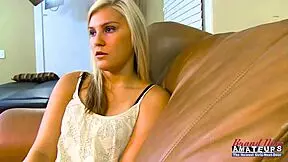 horny blonde coeds bailey and olyssia share cock sucking then get doggystyle pounded