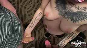 Haven Moss Takes First Threesome With Husband And Friend In Petite Wife Blowjob And Petite Pussy Double Team