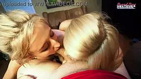 horny blonde coeds bailey and olyssia share cock sucking then get doggystyle pounded