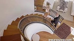 Millie Morgan's hairy blonde blowjob deepthroat doggystyle cumshot