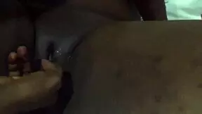 Ebony BBW chubby sub rides oiled big black cock after wet pussy fingering and blowjob