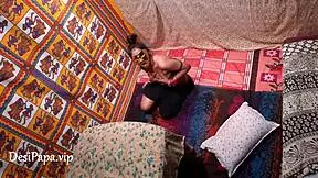 indian housewife takes cash for rough hotel creampie pounding