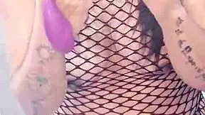 Latina milf, feel my natural tits bounce riding dildo to squirting orgasm?