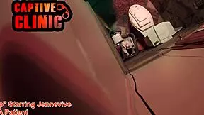 Naked latina teen patient bound in hospital gyno exam bloopers backstage😏