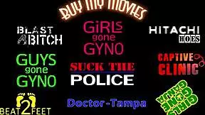 Naked latina teen patient bound in hospital gyno exam bloopers backstage😏