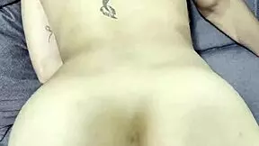 Riding stepbro's cock wildly then he pounds me doggystyle so hard!