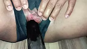 her tight pussy gripped me hard during that wild creampie fuck