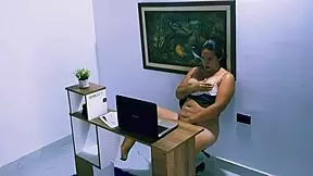 latina bbw girlfriend slurps my cock like crazy in dorm room taboo