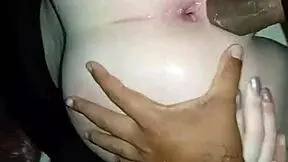 Latina spreads tight pussy wide for massive black cock interracial pounding