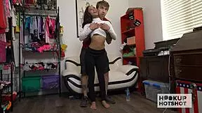 hey petite alicia reign finally hooks up with bryan gozzling for fun