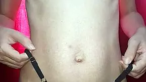 Petite puta teases tiny tits in amateur video