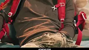 axel haze jerks off on couch until horny stepmom joins for pussy lick