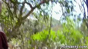 Izzy Lush Samantha Hayes Avery Moon hike and fuck outdoors