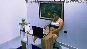 latina bbw girlfriend slurps my cock like crazy in dorm room taboo