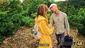 i spot naked teen stranger with perfect boobs wandering the forest alone