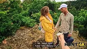 i spot naked teen stranger with perfect boobs wandering the forest alone