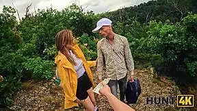 i spot naked teen stranger with perfect boobs wandering the forest alone