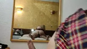 busty latina rides boyfriend's cock cowgirl pov with her big tits bouncing