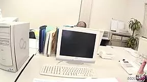 asian office milf secretary seduced into mmf threesome with anal toys squirting orgasms uncensored