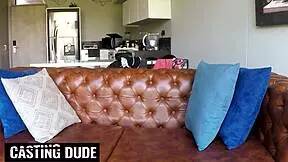 Petite Redhead Latina Stretched Wide by Monster Cock in Casting Interview