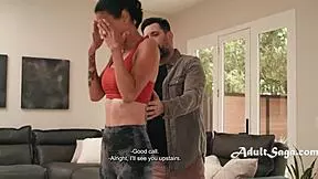 blindfolded stepmom dana vespoli takes stepson virgin cock deep in taboo scam