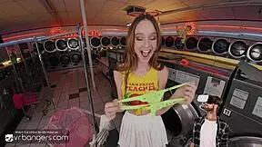 VR Bangers Redhead Teen Blows Huge Cock Steals Wet Panties