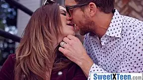 he cheats on wife banging horny redhead teen next door deepthroat big tits monster cock