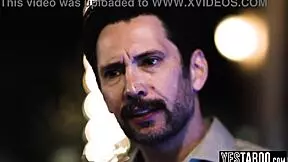 two guys revenge rail bully's petite teen stepdaughter doggystyle double penetration panties aside