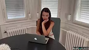 teen traviesa fucks two roommates mmf 3some bedroom dorm cum riding cowgirl cum in mouth group