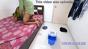 did her husband sneak up behind the maid during massage and thrust deep into her wet pussy?