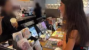 blew him in starbucks toilet n cumwalked sippin coffee wit jizz on face among ppl!!