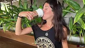 blew him in starbucks toilet n cumwalked sippin coffee wit jizz on face among ppl!!