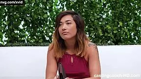 tiny asian 18yo petite small tits fucks old bbc first time bent over doggystyle creampie sofa