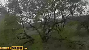 wild ebony teen awahle fucks pussy big ass horny