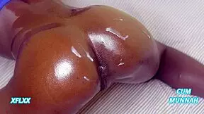 who knew this petite black couple's horny anal doggystyle close up would end in hot cumshot?