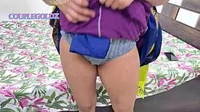 Asian Wife's Shaved Big Ass Gets Hardcore Fucked And Cumshot After Handjob Kissing