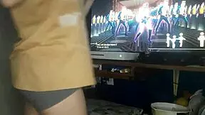 wet latina teen dances perfect body then takes anal on just dance
