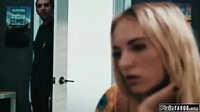 creepy janitor licks hairy teen then fucks her hard