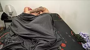 sharing bed with stepbro turns into hardcore anal creampie