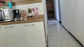 Risky Fuck with Hubby's Friend While He's Showering... Almost Caught!