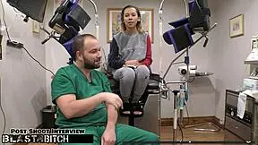 nurse latina kalani luana gags on cock then bent over hospital bed for cum blast