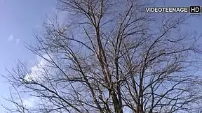 sweet 19yo blonde angelique strips teases in first nude casting interview