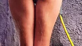 WOW! Neighbor Spots My NAKED Shower Fucks FAT ASS Anal Creampie Right There!