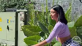 Will puke piss teen slut survive this extreme rough face fuck no mercy?