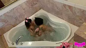 kingsley fists dakota's pussy while licking feet in kinky 69 lesbian kiss fuck