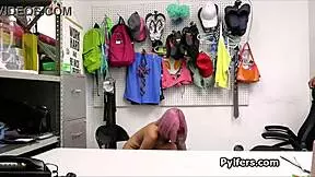 Mall Cops Pound Suspect's Pink Pussy with Massive BBC in Hidden Cam Bust