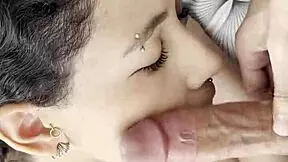 neighbor shoved his huge cock in my mouth waking me for a deep cum swallow