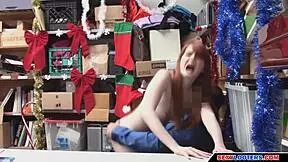 hey burglar babe, wanna redeem that redhead teen in the shop?